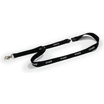 DURABLE textielband met opdruk STAFF, met veiligheidssluiting en karabijnhaak, L 440 x B 20 mm, 10 stuks