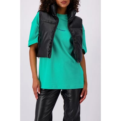 Black Bananas Faux Leather Bodywarmer Black Maat: L | Gilets Outlet | Dames | Zwart