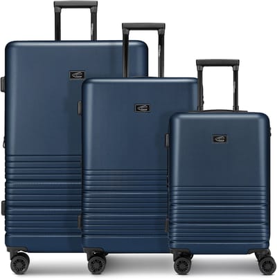 camel active Hanoi 4 wielen Kofferset 3-delig met uitbreidingsplooi - Harde bagage - Combinatieslot - dark blue