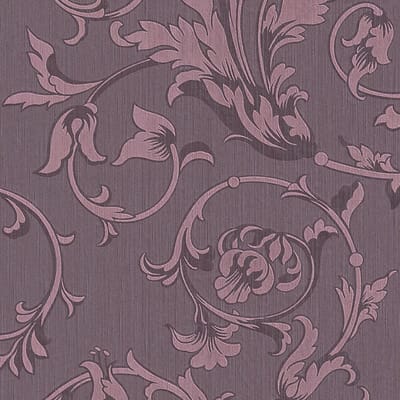 Textiel look behang Profhome 956335-GU textiel behang gestructureerd in textiel look mat purper 5,33 m2
