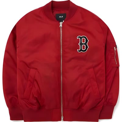 MLB Boston Red Sox Ritssluiting Design Losse Pasvorm Lange Mouwen Baseball Jersey Heren tops Bordeauxrood 3AJPB0124-43WIS S red