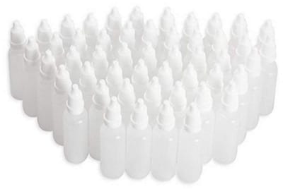Dailygoods- Druppelflesjes 50 stuks - 15 ml - Zachte Kunststof - Schroefdoppen - Voor Oplosmiddelen/Olie/Verf - Reguleerbare Druppelsnelheid - Flesjes