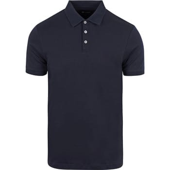 Suitable Boris Poloshirt Donkerblauw (navy) - Maat S - Heren - Polo shirt Heren met Korte mouw