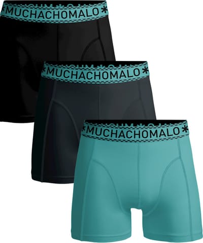 Muchachomalo - 3-pack onderbroeken heren - Effen kleuren - Elastisch katoen - Zachte waistband