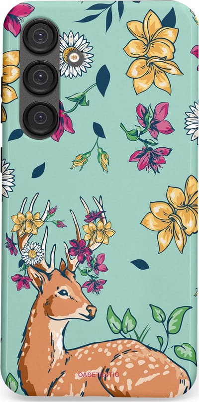 Casetastic Hoesje Geschikt voor Samsung S25 Plus - Stijlvolle Beschermende Duo-layer Case - Bloemenbronst