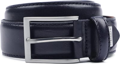 Herriem Riem - Leren Riem - Dagelijks Gebruik - Monochroom Design - Maat 110 - Donkerblauw