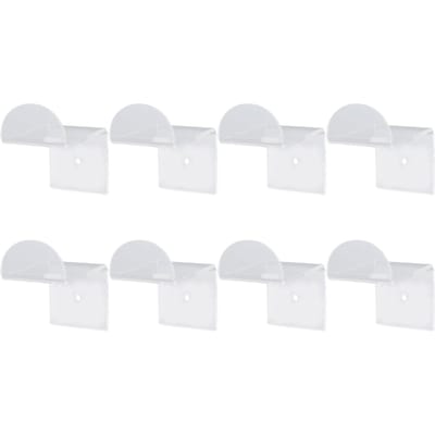 8 STKS Hoedhaken voor Muur 2,8 Inch Acryl Honkbalpet Houder Brede Rand Hoed Hanger Organizer met Lijm voor Kamerdecoratie transparant