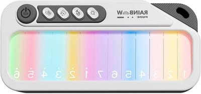 Kinderpiano Speelgoed - Muziekinstrument Keyboard - Muziek Leren - Lichtgevend Toetsenbord - 177 x 88 x 4 cm - Wit