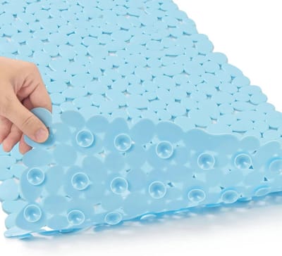 Antislip Kiezel Badmat met Afvoergaten - Douchemat voor Badkuip 40x90 cm