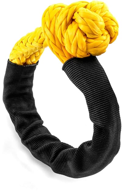 Allecto - Soft Bracket - Herstel Touw - Hoge Breeksterkte - 1cm x 50cm - Carabiner Loop - Duurzaam en veilig - Geschikt voor Trucks