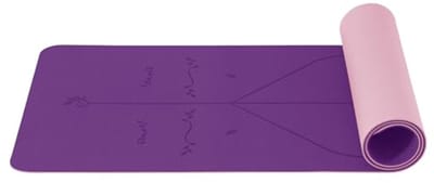 Yoga- en fitnessmat 6 mm antislip TPE, 183 x 61 cm