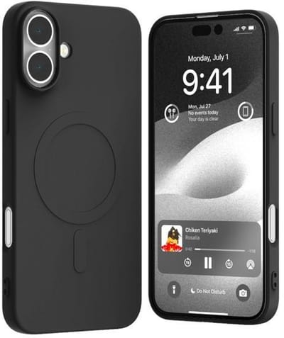 Mercury iPhone 16 Plus Serie - MagSafe Etui - Semi-Silicone - Zwart