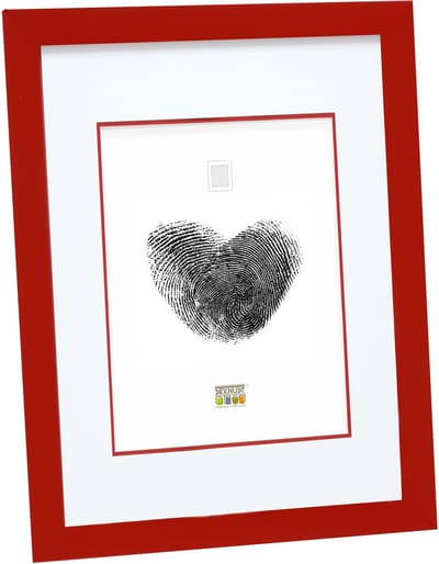 Deknudt Frames fotolijst S43AK4 P1 - rood met passe-partout - 10x15 cm