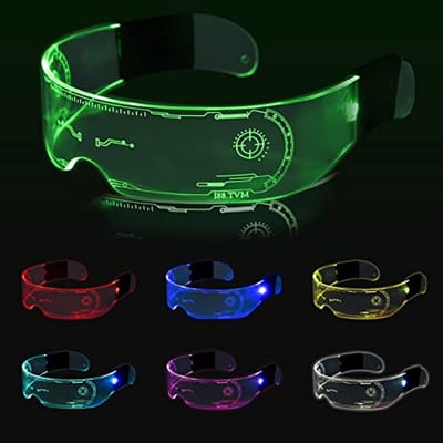 LED oplichtende bril met 7 kleuren voor carnaval, cosplay en Halloween