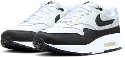 Nike Air Max 1 Wit Zwart Dames Sneakers Neutraal-Grijs DZ2628-102 36.5