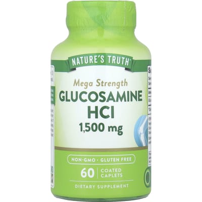 Nature's Truth, Glucosamine Hcl, Mega Sterkte, 1.500 mg, 60 Omhulde Tabletten