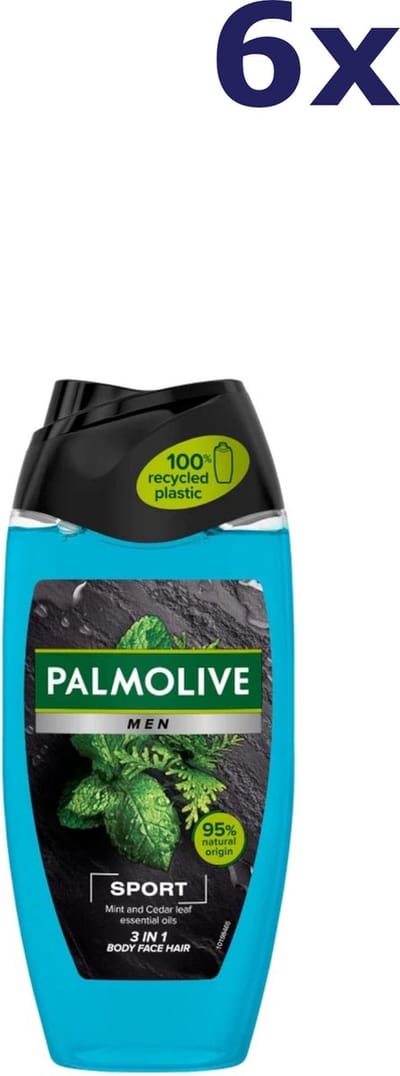 Palmolive Men - Douchegel - Revitalising Sport - 6x 250ml - Voordeelverpakking