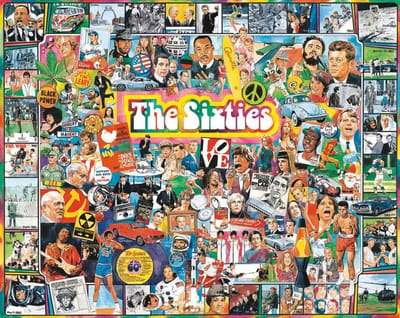 Legpuzzel Jaren Zestig - Fotomozaïek Puzzel - Ontspanning Thuis - 1000 Stukjes - 61 x 76 cm - Multicolor