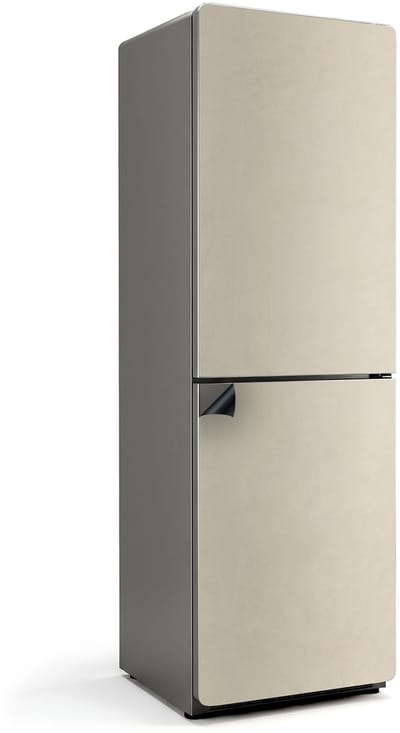 Wallfluent Magnetische Koelkastmat - Beige Koelkast Magneet Sticker - 60 cm x 190 cm - Beige Magnetische Koelkastmat - Magnetisch Koelkastaccessoire - Koelkastfront Decoratie Magneet - Stijlvolle Koelkastfolie