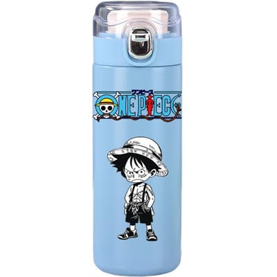 400 ml anime one piece bedrukte thermosfles roestvrijstalen mok lekvrije vacuümfles thermische koffie thee melk waterfles