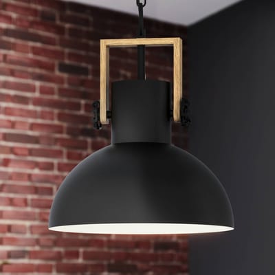 EGLO Hanglamp Lubenham met metalen kap