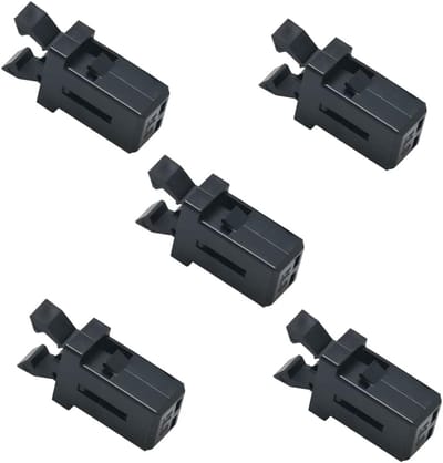 Prullenbak Lock Vervanging - Afvalbak Clips - Vuilnisbak Reparatie - Zelfsluitende Schakelaar - 07 cm x 08 cm - Zwart