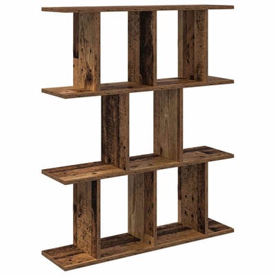 vidaXL - Wandplank - Oud - hout - 80 - x - 20 - x - 96 - cm - Bewerkt - hout