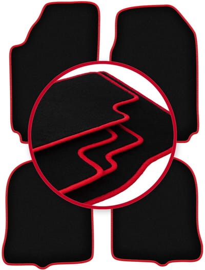 CARLUX-RED automatten voor: Audi 100 C3 sedan, avant (1983-1991)