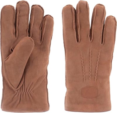 Warmbat Goat Heren  Handschoenen - Cognac - Maat S