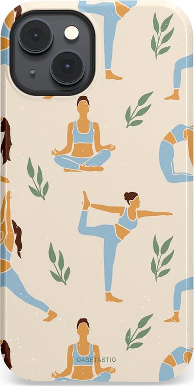 Casetastic Hoesje Geschikt voor Apple iPhone 14 Plus Magsafe - Stijlvolle Beschermende Duo-layer Case - Yoga zen