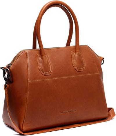 Chesterfield Marsala Waxed Pull Up Schoudertas - Cognac