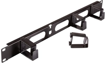LogiLink 19' kabeldoorvoerpaneel, 1 HE, met 4 kabelbeugels