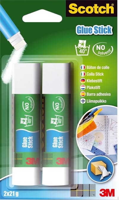 Lijmstift 2x21 g - Perfect voor Kantoor, Huishouden en School