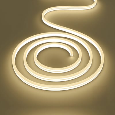 Neon LED Strip - Kingtron Neo - 100 Meter - Warm Wit 3000K - Waterdicht IP65 - Directe Aansluiting op Netstroom - Werkt zonder Driver - SMD 2835