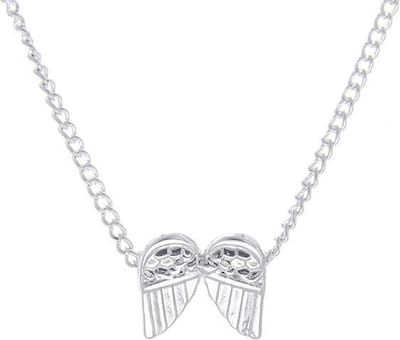 Fako Bijoux® - Ketting - Vleugels - Zilverkleurig