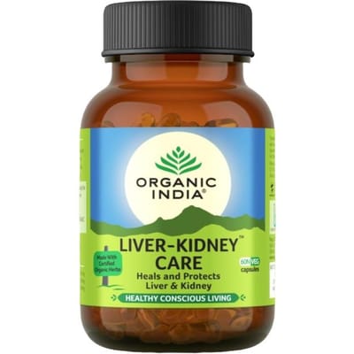 Lever-Kidney Care (60 druppels, 325 mg), Lever-Nierverzorging, Organic India brown