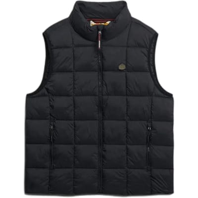 Superdry Box Quilt Fuji Lite Bodywarmer Black Grootte: Xxxl