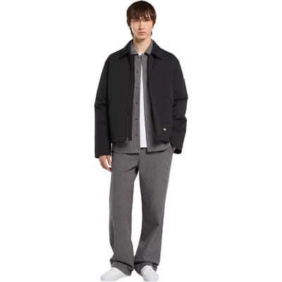 Dickies Lima Pinstripe Overhemd Met Lange Mouwen Grijs S Man