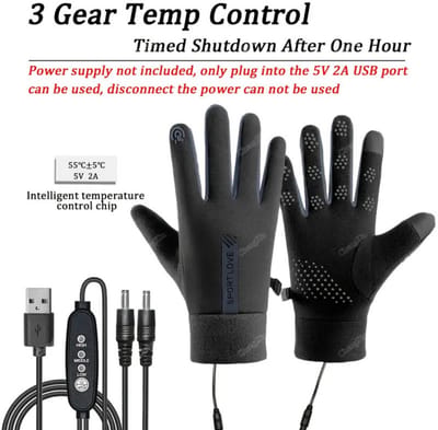 Livano Winterhandschoen - Wanten - Gloves - Touchscreen Handschoenen - Handschoenen Winter - Zwart - Maat L