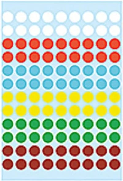Huismerk Herma 1831 Etiket Rond 8mm Assorti - 10 Pakjes met 5 velletjes stickers