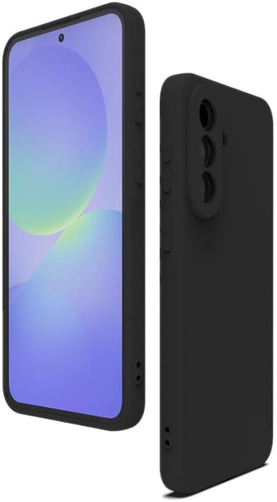 CaseMania Backcase hoesje geschikt voor Samsung Galaxy A37 - Effen Zwart - Silicone