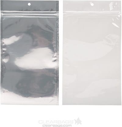 Gripzakken Transparant/Wit 10x16,5cm (100 stuks) | ziplock | gripzak | ziplock zakken | ziplock zakjes