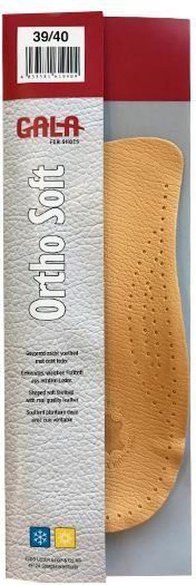 Gala Ortho-Soft steunzolen - 41/42 anatomisch gevormde voetbedden voor een perfecte ondersteuning en ter voorkoming van vermoeide en pijnlijke voeten.