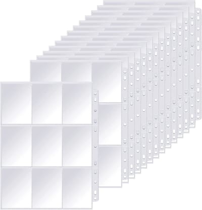 Allecto - Verzamelalbum - Transparant - 1800 Compartimenten - Voor Fotokaarten - A4 Formaat - Ideaal voor Hobbyisten