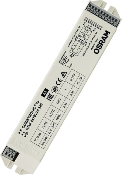 Osram Quicktronic QTz8 4x18 | Voorschakelapparaat | 150x40x28 mm