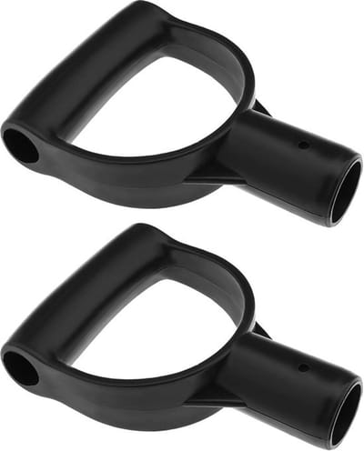 SPHProducts - Spade Handvat - D Vormige Grip - Vervangingsset - Zwart