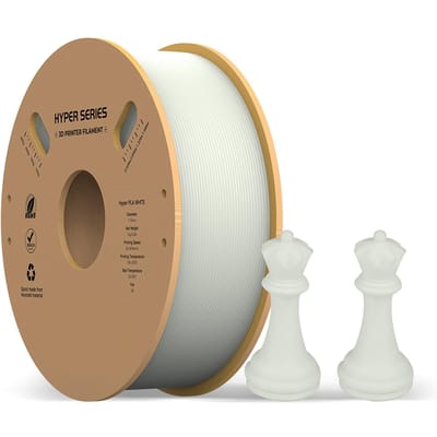 Creality Hyper PLA Filament 1,75 mm Hoge Vloeibaarheid Hoge Snelheid 3D Print Materiaal Stabiele Extrusie Spoel Dimensionaal wit