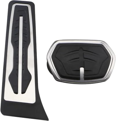 Auto Pedaal Covers - Gas Rem - Veiliger Rijden - Antislip Ontwerp - One Size - Zilver