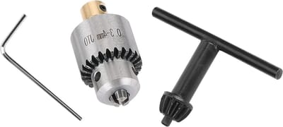 Micro Motor Boorhouders Klemmen 0.3-4mm Metalen JTO Taper Gemonteerde Boorkop - Sleutel - Boorkopsleutel - Messing Basis - Draaibank - Elektrische Boor Freesmachine. .