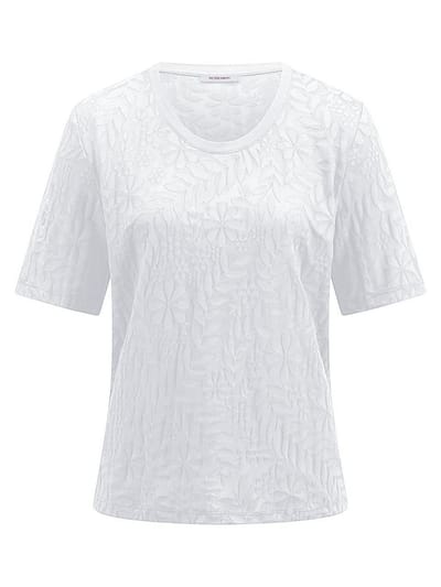 Shirt ronde hals Van Peter Hahn wit